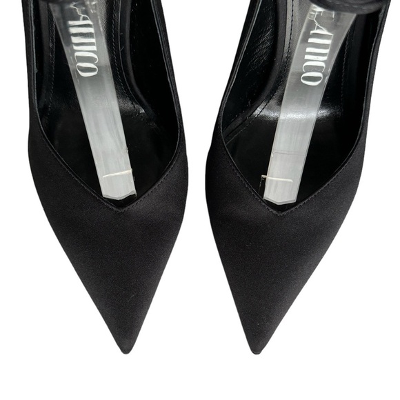 THE ATTICO Black Venus Slingback Crystal Heels - Picture 10 of 16